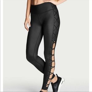 Victorias Secret Athletic Lace Up Leggings